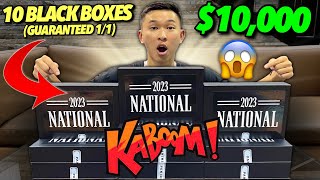 OPENING 10 INSANE PANINI NATIONAL BLACK BOXES GUARANTEED 11 AUTOGRAPHS 😱🔥 [upl. by Asselim640]