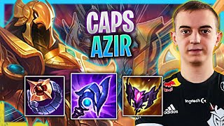 CAPS HARD CARRY WITH AZIR  G2 Caps Plays Azir Mid vs Ekko Season 2023 [upl. by Ecirtaeb]