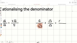 Rationalising surds [upl. by Muhcon]