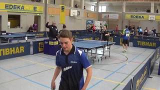 Tischtennis Stativ Bayer M 2017 Buxheim 2 Rinderer Hanslick vs Hoermann Deichert [upl. by Elfont]