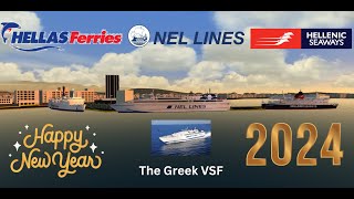 VIRTUAL SAILOR NG Aeolos Express  Route to Santorini and return to Pireus  Last Voyage for 2023 [upl. by Orfurd813]