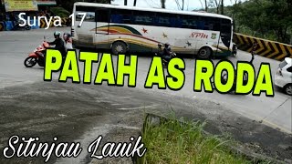 Bus NPM Patah AS Roda di Tikungan Sitinjau Lauik [upl. by Stelmach]