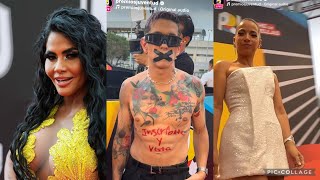 PARTE 1 Alfombra roja de Premios Juventud  Adamari Maripily y Lenny Tavarez impactan [upl. by Vivl]