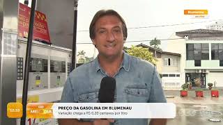 Preço da gasolina em Blumenau  Cotidiano  SCC MeioDia [upl. by Towrey205]