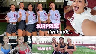 my last College Cheer Tryouts ever  Florida State University [upl. by Aihtnis]