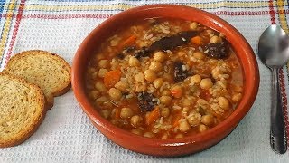 GARBANZOS CON ARROZ RECETA DE LA ABUELA [upl. by Caddric]