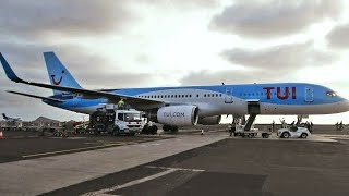 TUI Airways 757200 landing Sal Airport [upl. by Fi568]