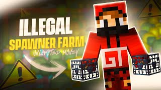 Making ILLEGAL spawner farm in GTcraft SMP Live  New public SMP  PE  JAVA  minecraft hindi live [upl. by Hennebery710]