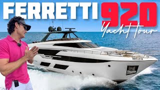 Remarkable 68M 2019 Ferretti 920 Yacht Tour [upl. by Nere532]