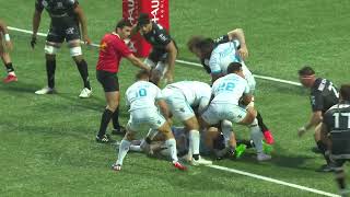 TOP 14  Essai de Tyler DUGUID MHR  Oyonnax Rugby  Montpellier Hérault Rugby [upl. by Lanam]