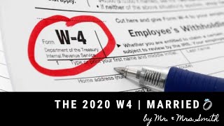 How To Fill Out 2020 W4 Withholding Form Using IRS Estimator Calculator  Married Filing Jointly [upl. by Helse]