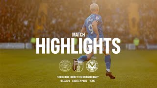 Stockport County Vs Newport County  Match Highlights  90324 [upl. by Tandi]