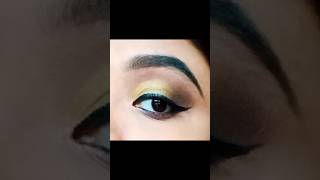 Yellow Eye makeup tutorial yelloweyemakeup shorts [upl. by Eisele]