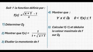 Math 1er BAC Scientifique  Généralité sur les fonctions [upl. by Emia]