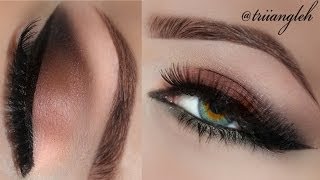 brownish smokey eye tutorial with a touch of green using Anastasia Beverly Hills Lavish palette [upl. by Karli]