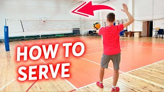 How to Serve a Volleyball Best Tutorial For Begginers [upl. by Delanos530]