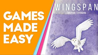 Wingspan European Expansion How to Play and Tips [upl. by Mersey]