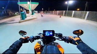 KTM Duke 125 Night Ride 4K [upl. by Klarrisa]