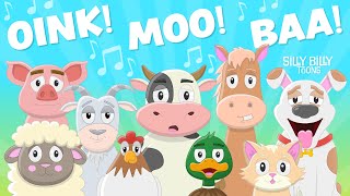 Silly Animal Sounds Song Woof Woof Miaow Miaow  Silly Billy Toons  Funny Songs for Silly Kids [upl. by Letch]