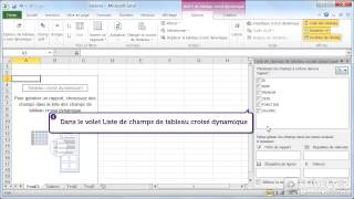 Comment analyser des données avec le tableau croisé dynamique avec Excel 2010 [upl. by Aicnelav]