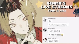 KENMAS LIVE STREAMS ‼️  Kenma as Kenji  ft Kunimi Kai and Iwazumi  Haikyuu text  skit [upl. by Assenev]