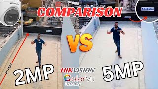 Hikvision 2mp vs 5mp HD Camera Comparison [upl. by Tnilc]