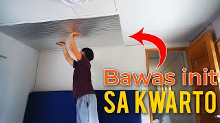 Lipat kwarto Part 1  Paglalagay ng Insulation foam sa kisame [upl. by Anerahs507]