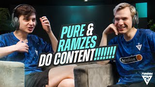 NEW PURE and RAMZES try to read each others lips  Tundra Esports [upl. by Ellehsram]