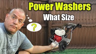 What Size Pressure Washer for Home [upl. by Mendes448]