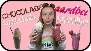 LEKKER amp LEUKE RECEPTEN DIY shakes 🍓🥛🍫 [upl. by Lladnor]