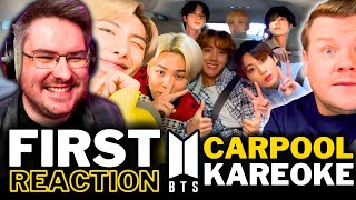 NON KPOP FAN REACTS TO BTS CARPOOL KARAOKE For The FIRST TIME  BTS REACTION [upl. by Ecnarual]