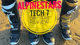 2023 Alpinestars Tech 7 Enduro DryStar boot REVIEW [upl. by Odnamla]