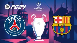 PSG vs Barcelona  EAFC 24 PS5 Gameplay  Champions League 4K 60FPS [upl. by Amuh]