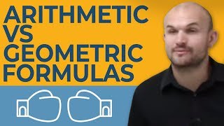 What are the formulas for arithmetic and geometric sequences [upl. by Yatnahc]