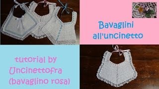 Bavaglini alluncinetto tutorial bavaglino rosa [upl. by Alyn]