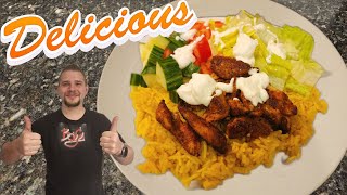 How To Make Baharat Chicken amp Turmeric Rice  Dinnerly Review [upl. by Htiaf72]