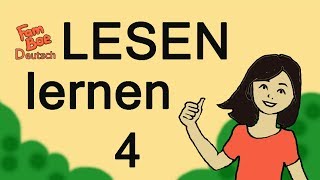 Deutsch lesen lernen Teil 4  einfache Wörter lesen [upl. by Aitnyc]