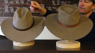 Akubra Territory Vs Riverina Hats  Hats By The 100 [upl. by Nisse]