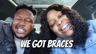 Our 1st Impressions  Fixing Our Smiles  Braces Installation  Sunset Dentistry  VLOG [upl. by Temhem47]