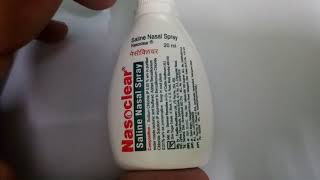 Nasoclear Saline Nasal Spray Review [upl. by Nytsirk51]