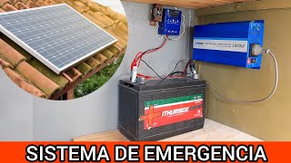 Instalar Sistema de ENERGIA SOLAR en Vivienda Ideal para Cortes de Luz [upl. by Jase102]