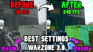 BEST PC Settings for Warzone 3 SEASON 1 Optimize FPS amp Visibility [upl. by Chemaram221]