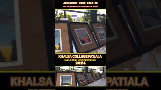 KHALSA COLLEGE PATIALA DASTAK24 PAINTING EXHIBITION [upl. by Euqram]