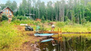 Summer Days  Summer Projects at our OFF GRID Cabin in Alaska [upl. by Eittah285]