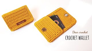 코바늘 지갑 뜨린이용 코바늘 지갑돌돌 말리는 짧은뜨기 편물은 이렇게 해봐요 crochet wallet [upl. by Kuhlman462]