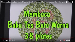 Cara Membaca Buku tes buta warna Isihara 38 plates  How to read isihara 38 color blind test book [upl. by Leoni149]