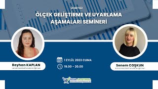 Online Ölçek Geliştirme Ve Uyarlama Aşamaları Semineri [upl. by Hausmann]