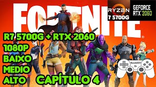 RTX 2060  RYZEN 7 5700G  BENCHMARK  FORTNITE  16GB RAM [upl. by Pouncey]