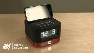 iHome Space Saver Alarm Clock Radio IHM50R Overview [upl. by Einatsed]