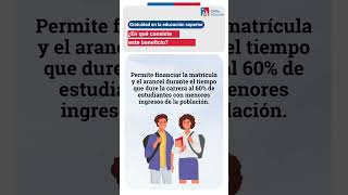 Gratuidad en la educación superior shorts ChileAtiende [upl. by Warde]